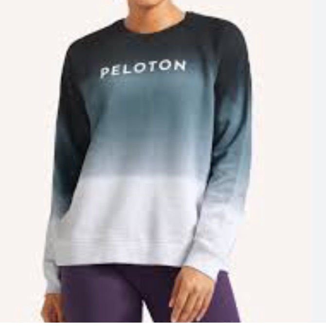 Peloton Ombre Classic Crewneck Sweatshirt Nwt